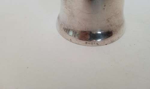 Rare find, RHOSIL silver plate bell from Rhodesia