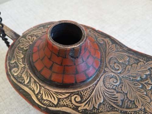 Stunning Brass Aladin`s Lamp