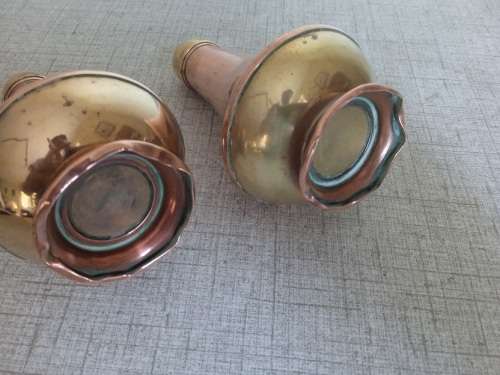 Copper and Brass salt and pepper sellars for decoration