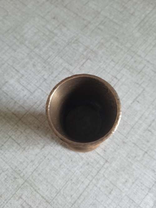 Heavy brass toothpick holder