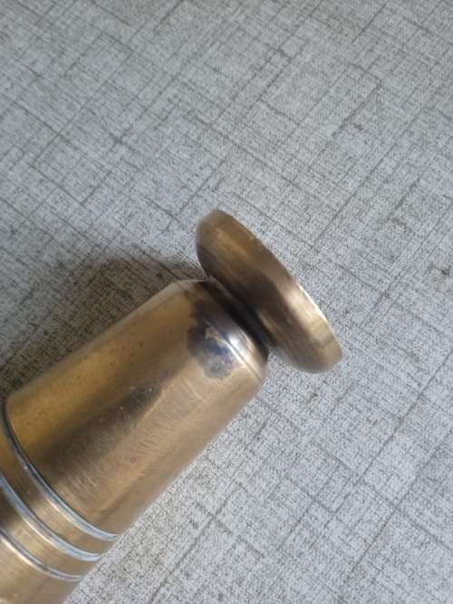 Heavy brass toothpick holder