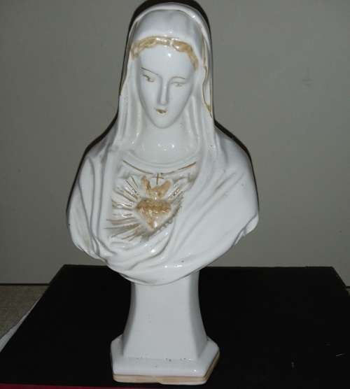 Stunning Mary? religous bust ornament