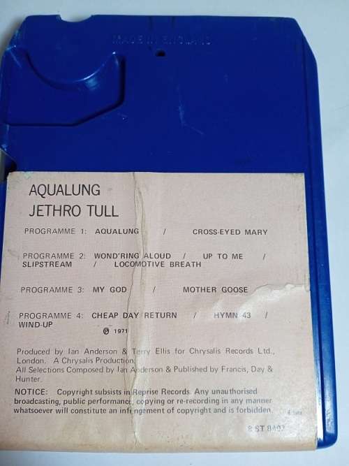 Jethro Tull 8 track