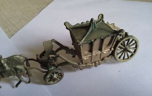 Brass model of the Coronation Carriage and horses