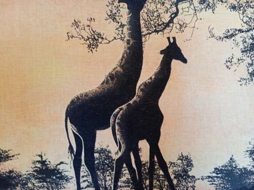 Wildlife print on material