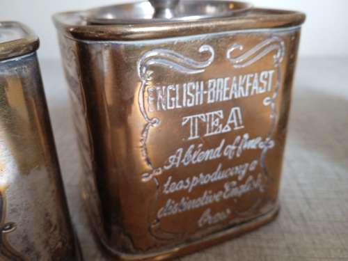 Small tea, coffee and sugar tins