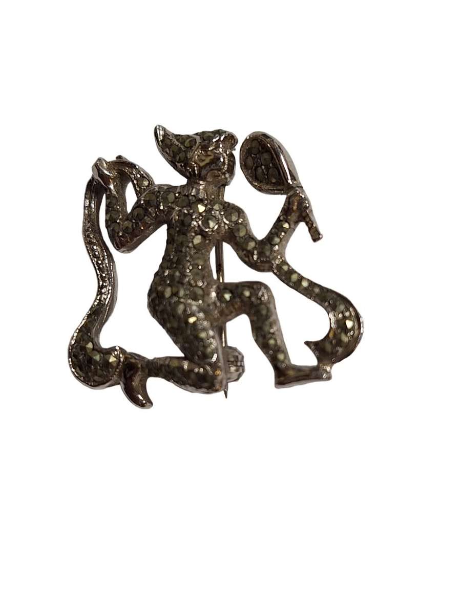 Lovely Marcasite Pixie brooch