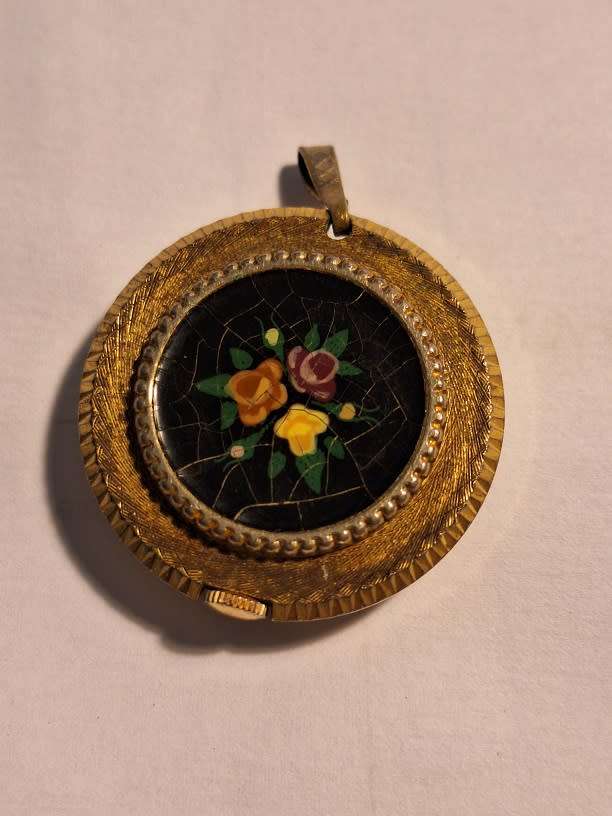 1950/60s Oris enameled pendant watch