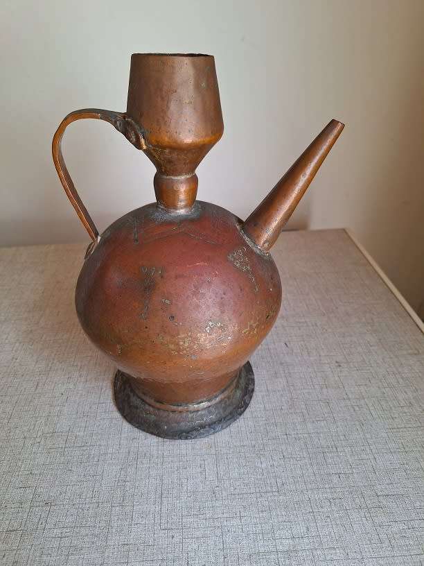 Antique copper water/wine ewer