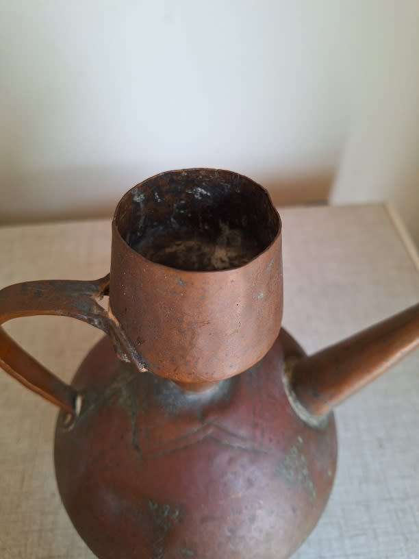 Antique copper water/wine ewer