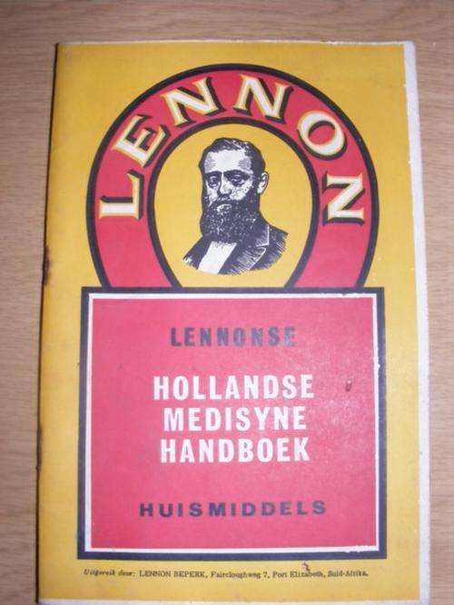 LENNONSE HOLLANDSE MEDISYNE HANDBOEK IN AFRIKAANS EN ENGELS