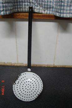 OLD ENAMEL LADLE