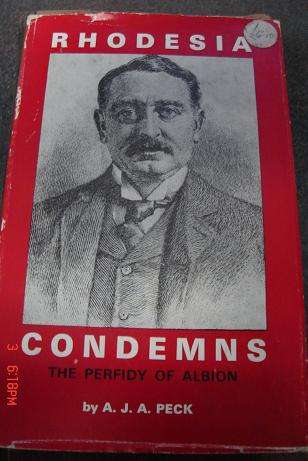 RHODESIA CONDEMNS BY AJA PECK PUBLISHED 1968