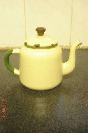LOVELY OLD ENAMEL TEAPOT