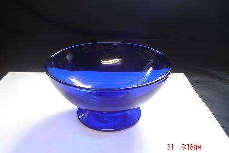 COBALT BLUE FOOTED SWEET BOWL, LOVELY