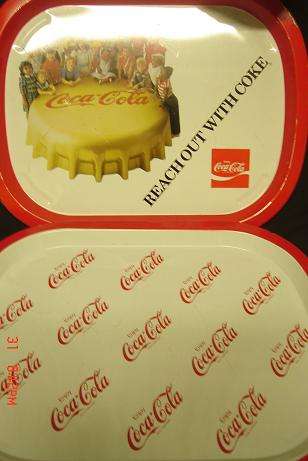 2 COCA COLA TRAYS
