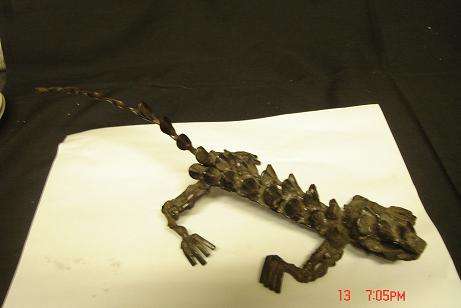 METAL REPTILE ORNAMENT
