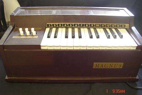 VINTAGE MAGNUS ELECTRIC COUNTER ORGAN WORKING