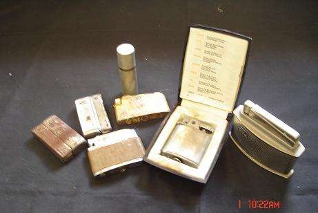 OLD RONSON LIGHTER IN BOX AND SOME OTHERS