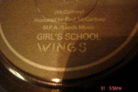 WINGS SEVEN SINGLE NO COVER
