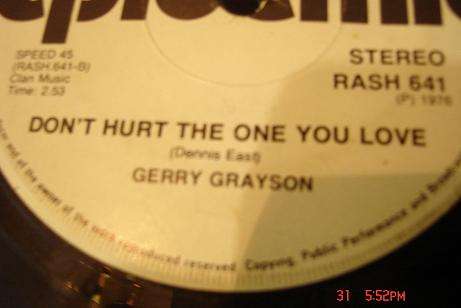GERRY GRAYSON SEVEN SINGLE NO COVER