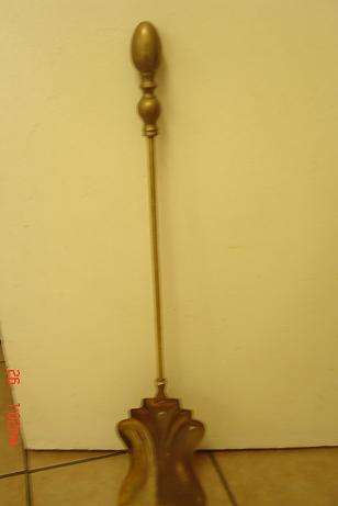 LARGE BRASS FIRESIDE SHOVEL