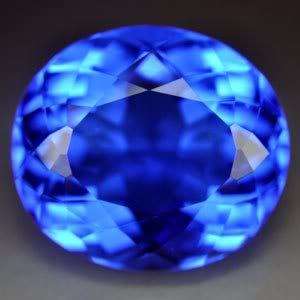 16.60ct.AWESOME TANZANITE BLUE LAB QUARTZ OVAL LOOSE GEM