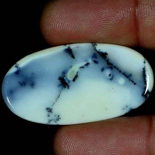 OPAL~43.80CT NATURAL AFRICAN DENDRITE OPAL OVAL CABOCHON PENDANT SIZE GEMSTONE