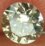 DIAMOND CERTIFIED  -0.47 CARAT FANCY YELLOW BROWN SI3 ROUND BRILLIANT NATURAL LOOSE DIAMOND