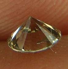 DIAMOND CERTIFIED  -0.47 CARAT FANCY YELLOW BROWN SI3 ROUND BRILLIANT NATURAL LOOSE DIAMOND