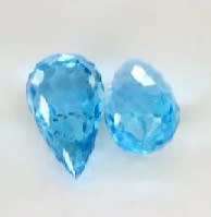 TOPAZ~ 1.69 Tcts. 2 Pcs. Natural Blue Topaz Gemstones Briolette Shape