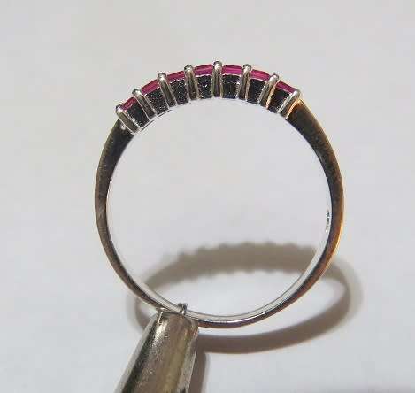 Genuine Ruby Ring ~ size 8~.925 Silver