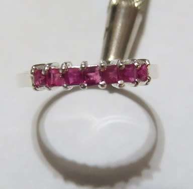 Genuine Ruby Ring ~ size 8~.925 Silver