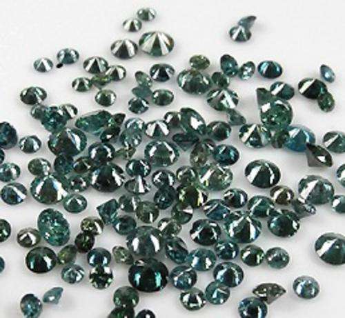 0.66Tctw 1.5 - 1.9mm Blue Natural Loose Diamonds Lot