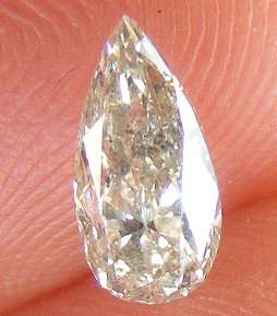 0.76 CARAT FANCY BROWN SI3 PEAR SHAPE NATURAL LOOSE DIAMOND FOR RING 8.54X4.22MM