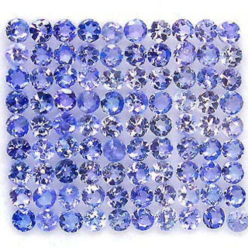4.54ct.NATURAL BLUE PURPLE TANZANITE (DIAMOND CUT 2.3MM.) SPARKLING LOT AAA