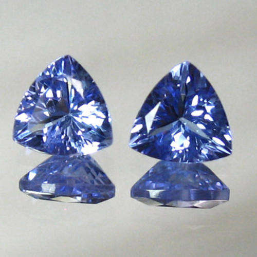 TANZANITES - 1.72 Excellent AA Colour Purple Blue Tanzanite ~Matching Pair ~6.10MM~IF~Natural