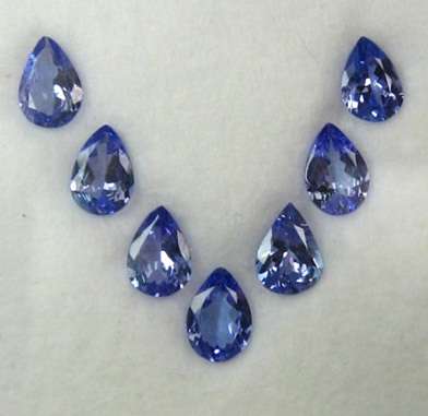 4.00Ct Wonderful! AA Purple Blue Tanzanite-Necklace Set-7.0 x 5.0-Natural VVS/IF