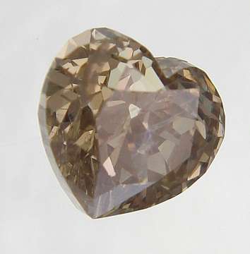 AMAZING DIAMOND -CERTIFIED 1.02 NATURAL FANCY INTENSE BROWN COLOR HEART LOOSE DIAMOND VALUE R30600