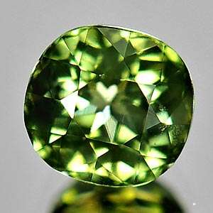 1.08 Ct. Natural Green Tourmaline Gemstone Cushion Shape Unheated