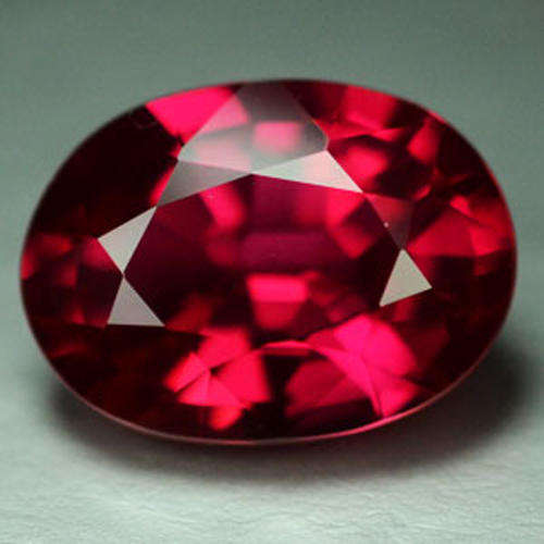 12.40ct .AWESOME RED LAB CREATED OVAL RUBY