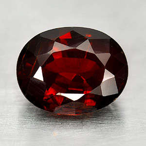 GARNET~3.04 Ct. Oval Shape Natural Gem  Red Spessartine Garnet