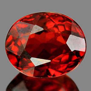 GARNET~1.12 Ct. Oval Natural Gem Orange Red Spessartine Garnet