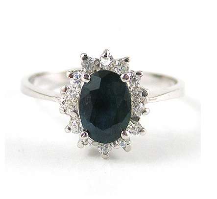GENUINE Sapphire  Ring- setting .925silver
