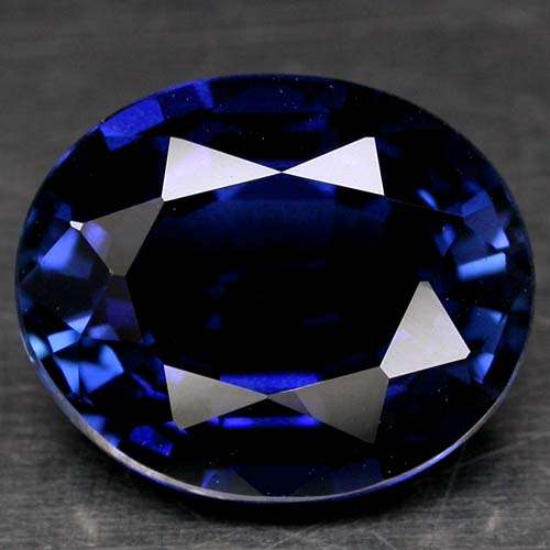 6.64CT.PERFECT AAA KASHMIR BLUE SAPPHIRE LAB CORUNDUM OVAL