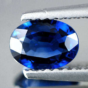 0.75Cts Natural Blue Oval Sapphire