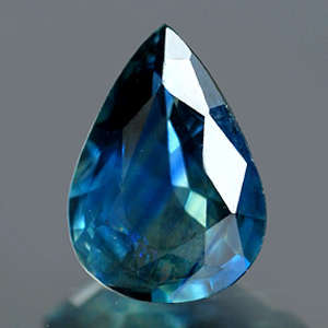 0.61 Ct. Pear Natural Greenish Blue Sapphire Madagascar