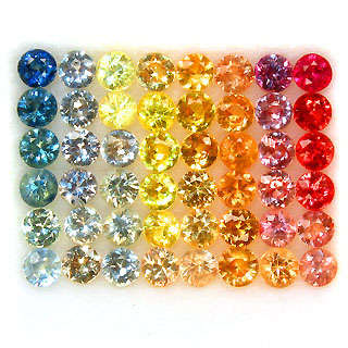5.75ct.COLOURFUL! TOP FANCY COLOR SAPPHIRE LOT AAA
