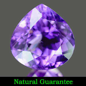 7.74 Ct. Clean Pear Shape Natural Violet Amethyst Gem