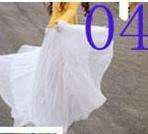 Maxi Length Chiffon Skirt - Winter WHITE fully lined